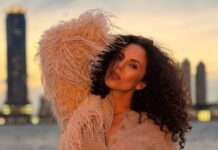 Як носити шубу з екохутра: зимовий “лук” Насті Каменських