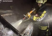 У Запоріжжі загорівся ВАЗ: рятувальники ліквідували пожежу