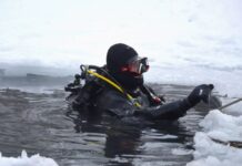 Водолази ДСНС провели унікальну підводну спецоперацію на київській ТЕЦ за -15 °C (відео)