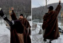 Об’ємна шуба з екохутра – головний акцент зимового образу: Світлицька задає тренди