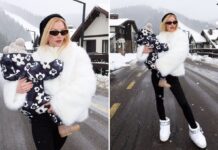 Біла шуба з екохутра та мунбути: зимовий “лук” Міс Україна Всесвіт-2022