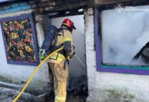 Криворізький район: ліквідовуючи пожежу у будинку, вогнеборці врятували чоловіка