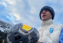 Гераскевич знову вийшов на офіційне тренування в «шоломі пам’яті» – попри заборону МОК