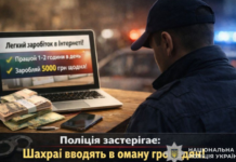 Поліція попереджає: «прибуткові завдання» в інтернеті можуть призвести до втрати коштів