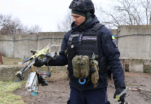 У Запоріжжі сапери ДСНС знешкодили залишки ворожого дрона