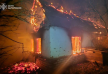 У Запорізькому районі посеред ночі спалахнув приватний будинок