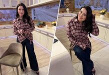 Темний денім і клітинка: Людмила Барбір задала модний тренд на весну