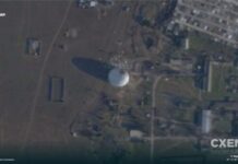 Знімки Planet Labs зафіксували пошкодження радіопрозорих куполів РЛС РФ під Євпаторією (фото)