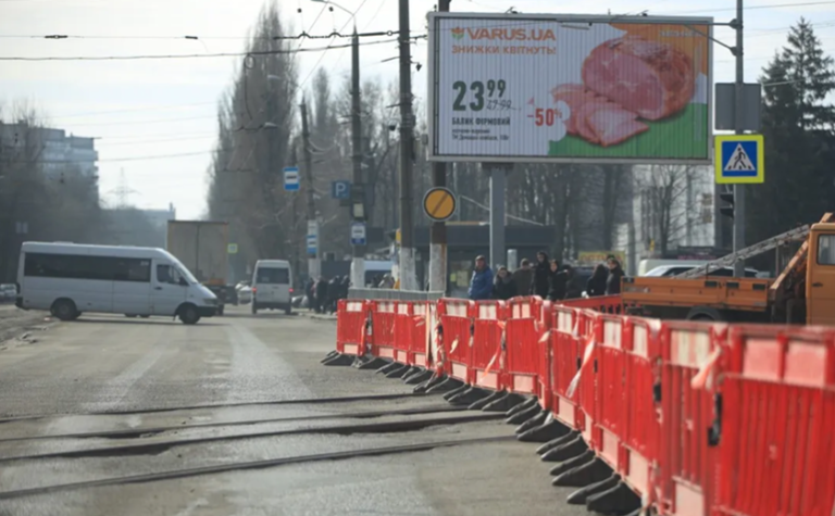 У Дніпрі розпочали капітальний ремонт трамвайної лінії: частково перекрито проспект Богдана Хмельницького