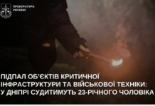 Диверсії проти інфраструктури та військових об’єктів: у Дніпрі судитимуть 23-річного чоловіка