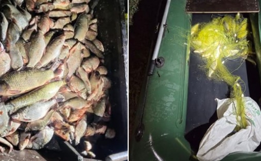 На Дніпропетровщині виявили двох рибалок-браконьєрів