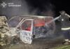 У Запорізькому районі вночі зайнявся автомобіль із дровами усередині