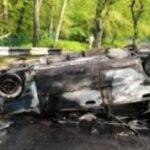 У Запоріжжі п’яний водій вчинив ДТП: автівка перекинулася на дах