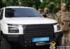 Поліція Дніпропетровщини отримала п’ять пікапів для антидронового загону батальйону поліції особливого призначення