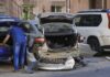 Ледь тримався на ногах: у центрі Дніпра п’яний водій Mazda протаранив чотири автомобілі