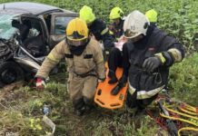 У Криворізькому районі зіткнулися Volkswagen Crafter та Renault Logan: рятувальники деблокували водія з пошкодженого автомобіля