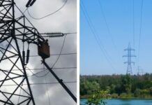 На Запоріжжі енергетики під загрозою атак дронів за шість годин відновили пошкоджену лінію через Дніпро