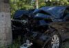 ДТП із трьома постраждалими, серед яких підлітки: у Кривому Розі після зіткнення двох легковиків один влетів у стовп
