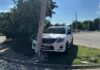 У Дніпрі 20-річна водійка Lexus без прав врізалася у стовп: подробиці ДТП
