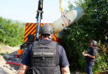 У Запоріжжі сапери ДСНС знищили російську 500-кілограмову авіабомбу