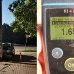 В’їхав у стовп та зник із місця ДТП: патрульні Кривого Рогу розшукали нетверезого водія