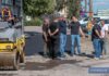 На Лівобережжі Кам’янського капітально ремонтують тротуари