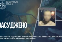 У Запоріжжі чоловіка засудили до 15 років за підпал авто, підготовку диверсії та замах на вбивство військового