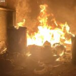 У Запоріжжі через ворожий обстріл зайнялося СТО