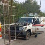 У Запоріжжі російський дрон атакував автомобіль саперів ДСНС